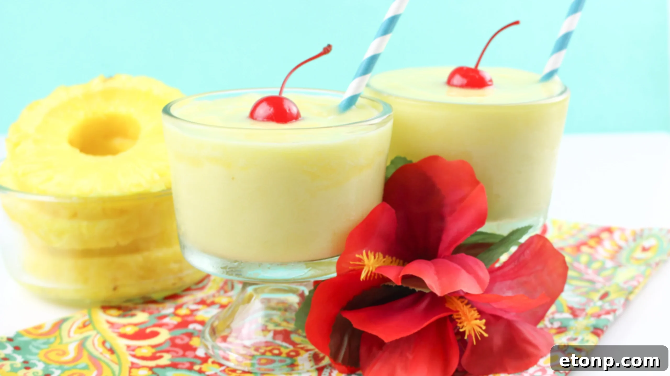 Dole Pineapple Whip in a cup with a spoon, inviting a taste
