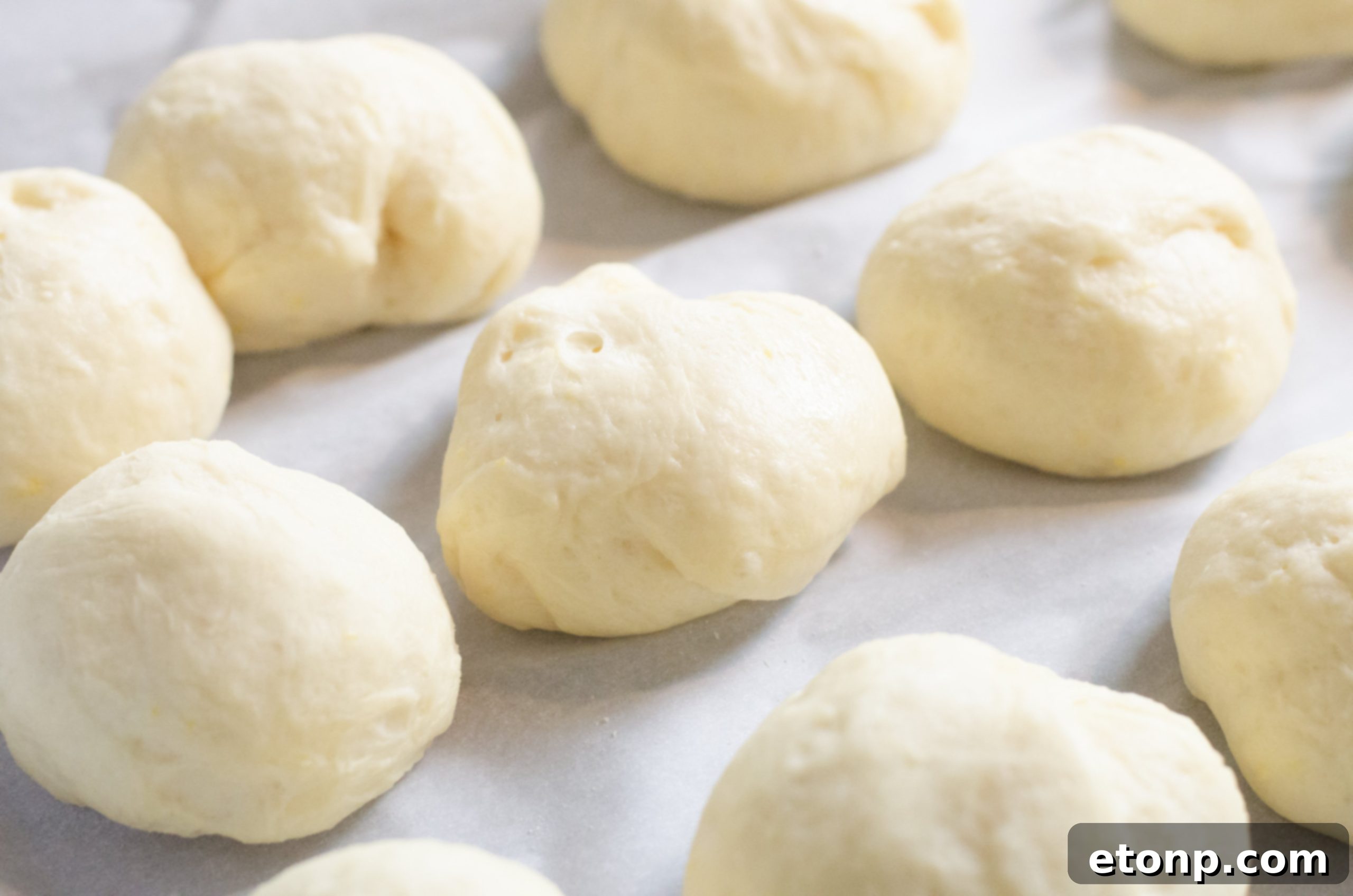 A close-up of a Chinese sugar donut with a beautifully crisp, golden-brown crust and a dusting of fine sugar.