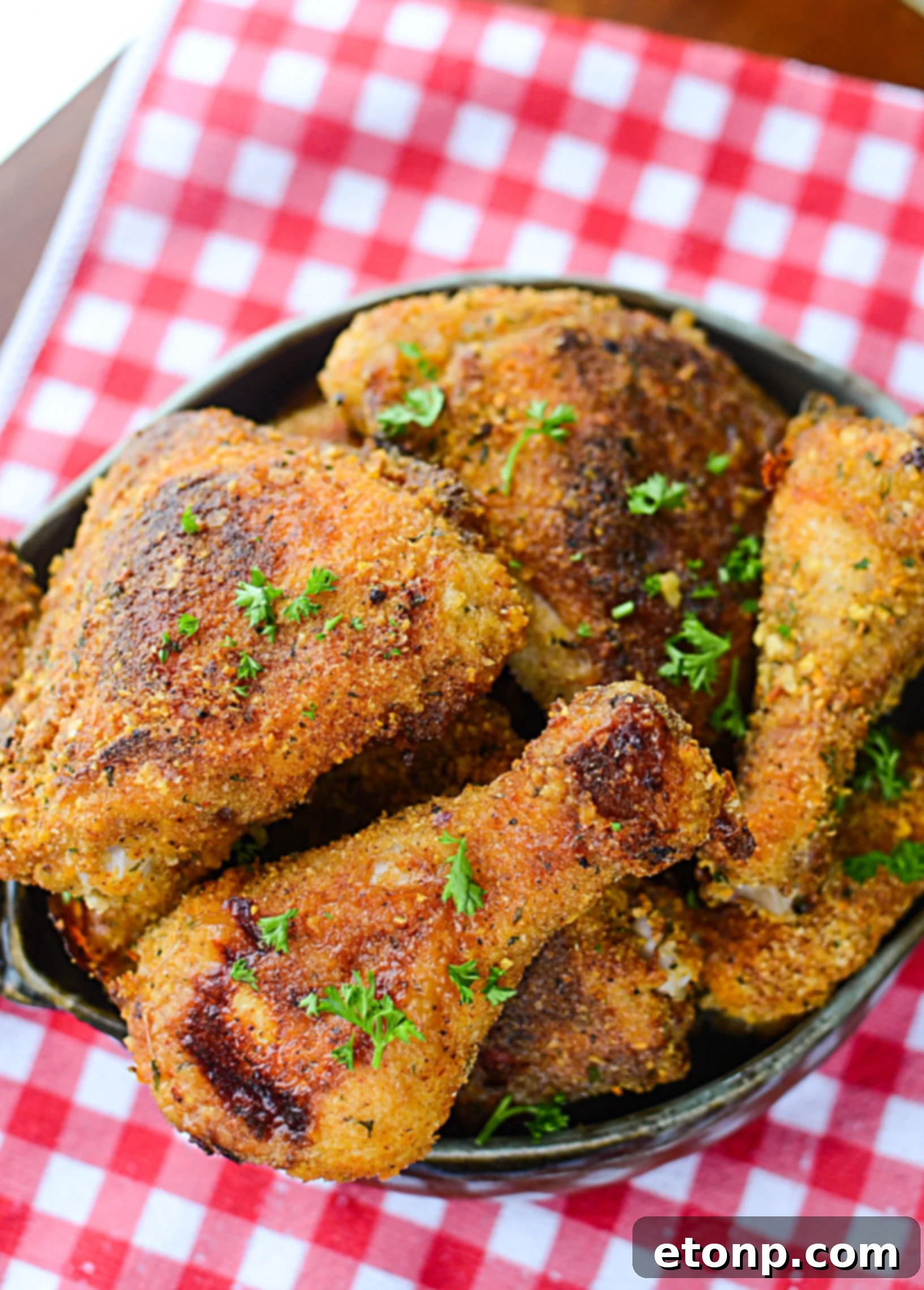 A basket full of golden-brown Taco Fried Chicken, looking inviting and ready to eat