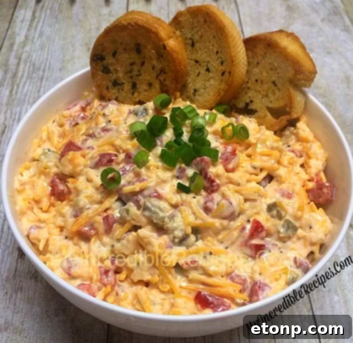 Bacon Explosion Dip with Golden Garlic Crostini 2 Delicious Bacon Bomb Dip, perfect for parties