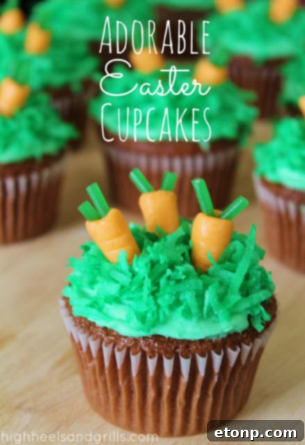 Artistic Speckled Easter Cupcakes with pastel frosting and edible speckles