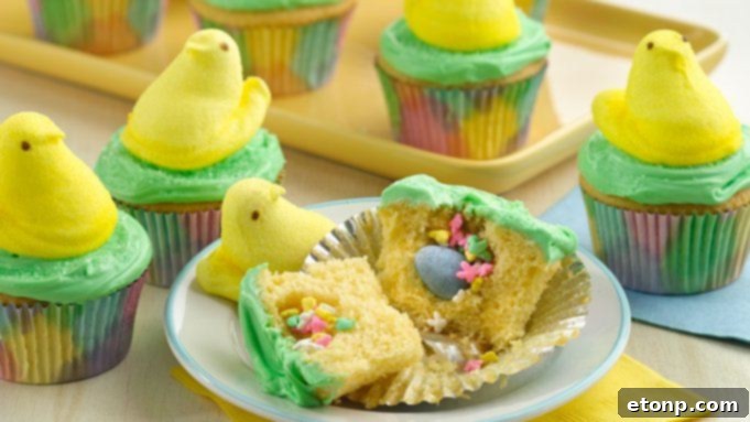 Elegant Nesting Baby Bluebird Cupcakes with blue birds and edible nests