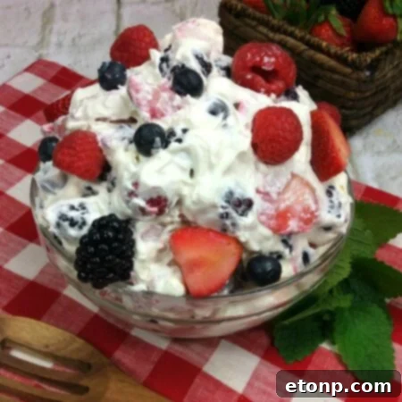 Cheesecake Summer Fruit Salad Recipe Image