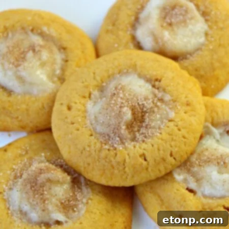 Pumpkin Cheesecake Thumbprint Cookies thumbnail