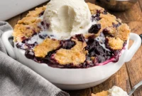 Effortless 3-Ingredient Blueberry Dump Cake