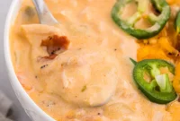 Jalapeno Popper Chicken Soup with Bacon