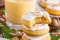Soft Frosted Eggnog Cookies (Bakery Style Holiday Cookies)

Delectable Holiday Eggnog Delights