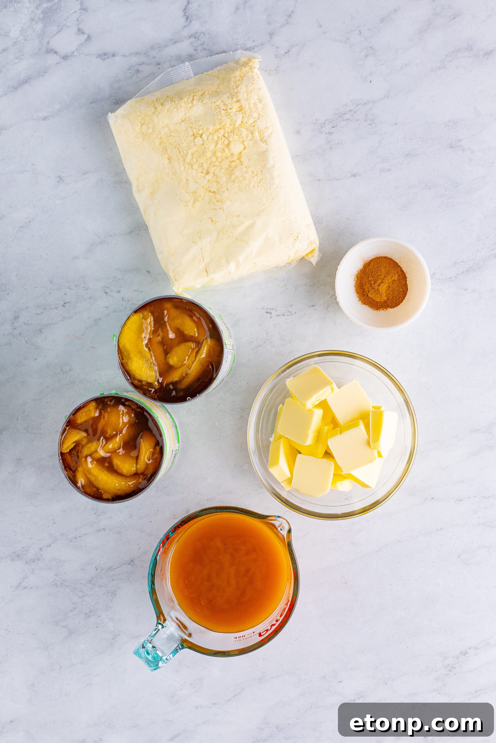 All ingredients needed to make this recipe.